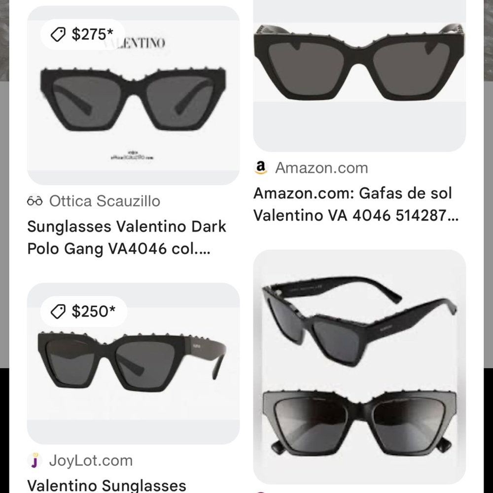 Valentino Black Sunglasses - Picture 7 of 7